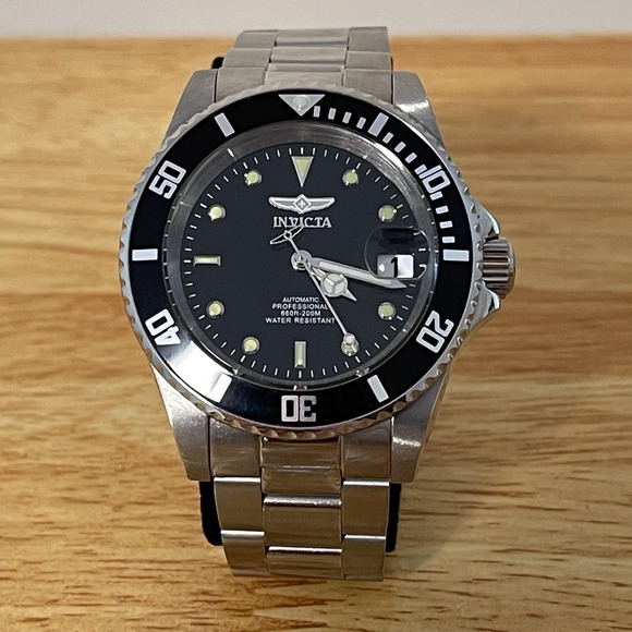 Invicta Accessories - Invicta Pro Diver 8926 Automatic Wrist Watch Steel Black Dial Submariner Style